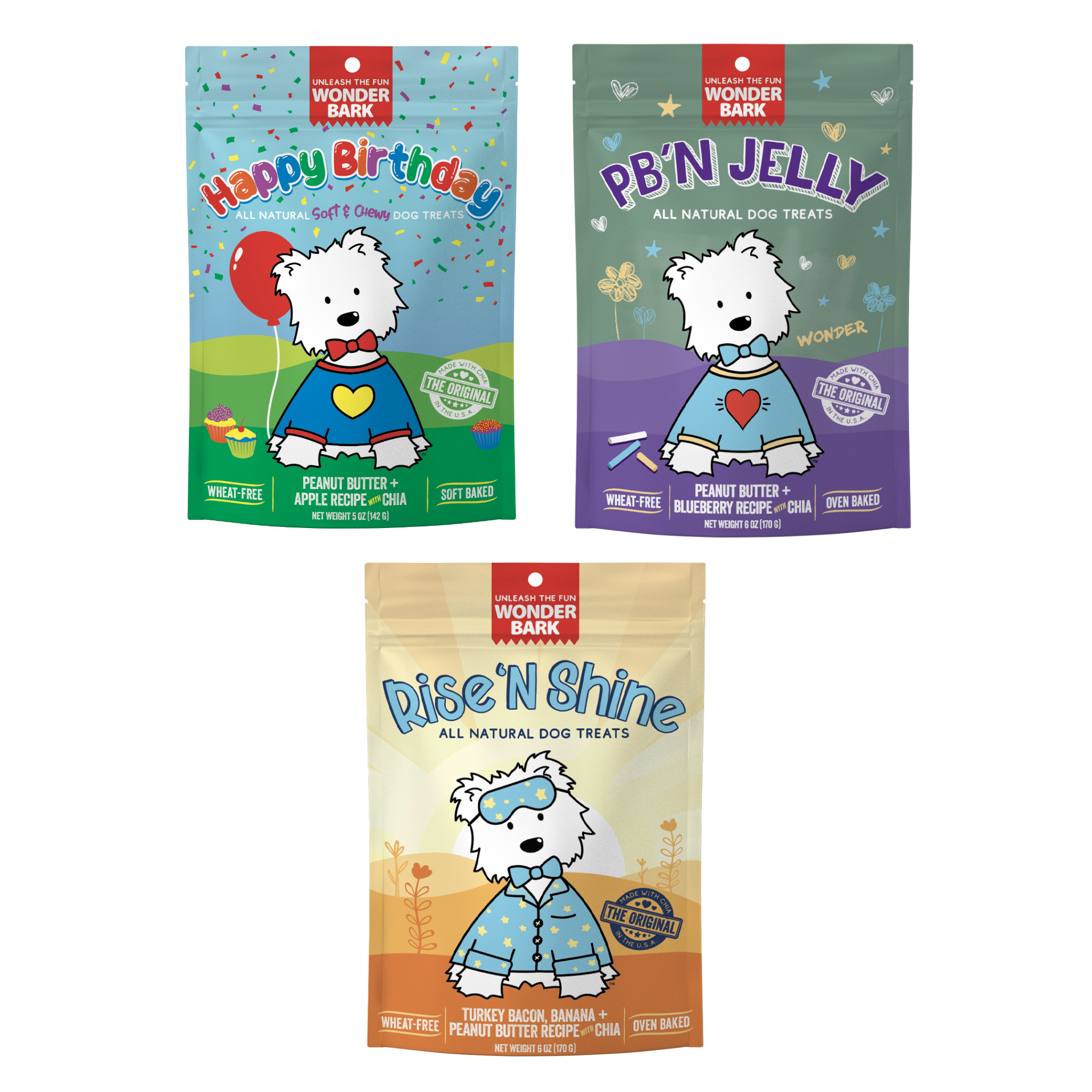 Fan Favorites Bundle - All-Natural Dog Treats, Small-Batch, USA Made