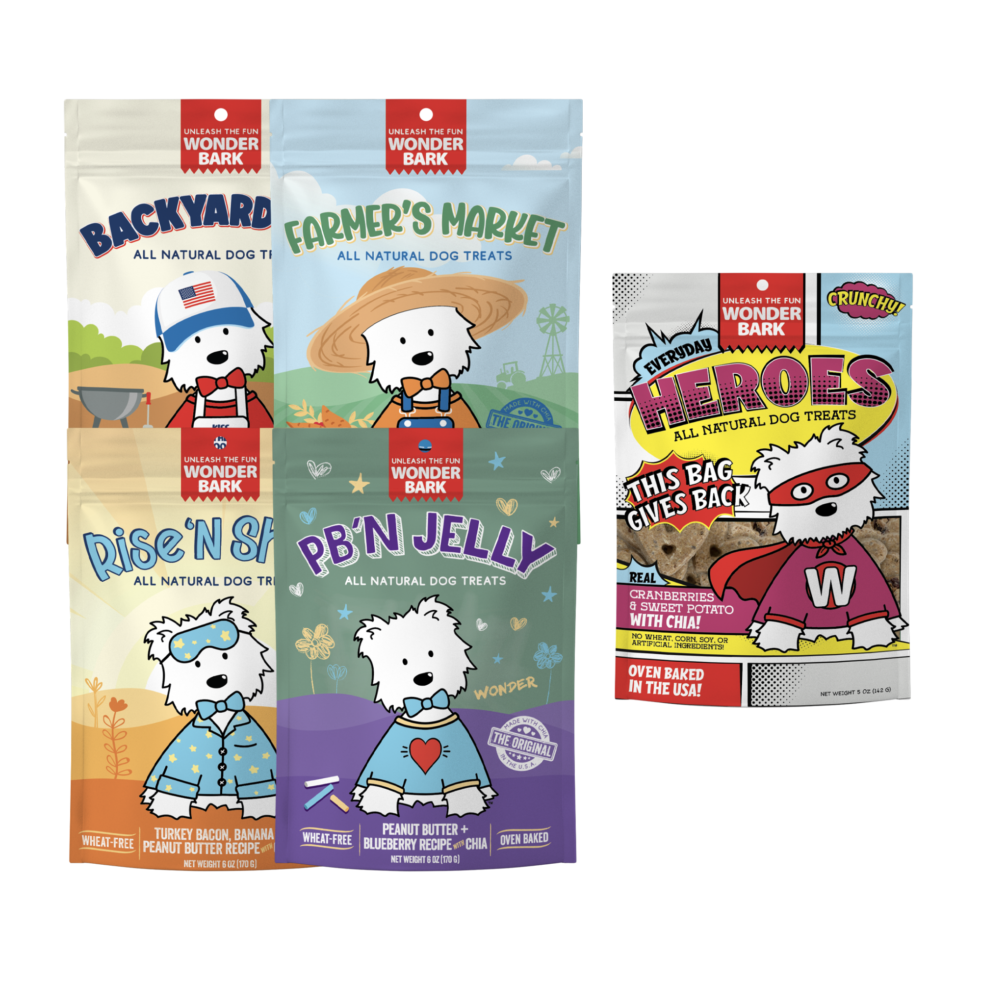 Stock Up & Save Bundle - All-Natural Dog Treats, Small-Batch, USA Made